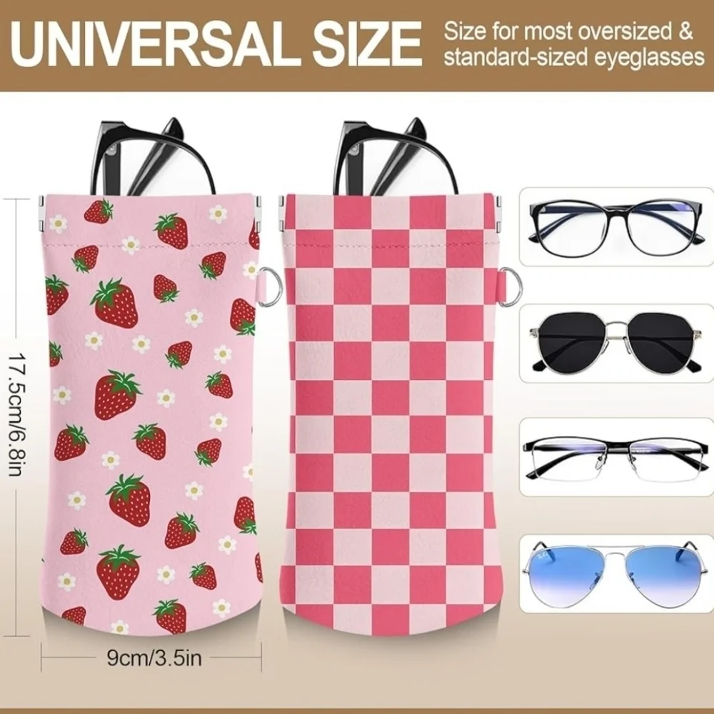 Set Of Two Soft Eyeglasses Cases!